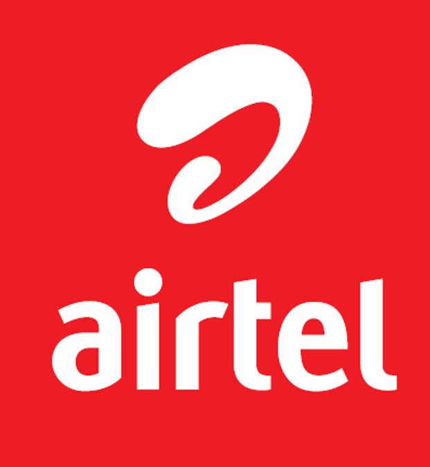 airtel logo white text vertical